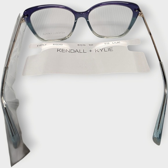 Kendall + Kylie Everly KK0203 519 Lilac Eyeglasses 57-16-140 Purple Blue Gradien - Picture 2 of 4